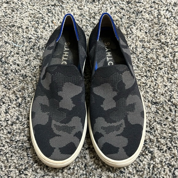 Rothy’s Original Slip On Sneaker Grey Camo - Picture 2 of 7